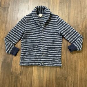 J.Crew Men’s Size Medium Lambswool Fair Isle Shawl Collar Cardigan Sweater